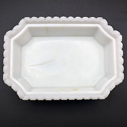 Westmoreland "Lion on Nest" Milk Glass Covered Dish