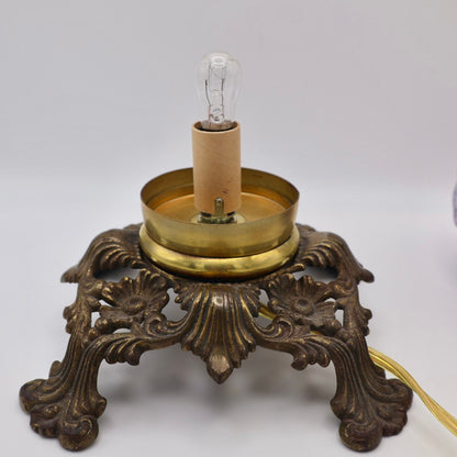 Art Deco Fulper Ballerina Perfume Lamp with Cast Metal Base