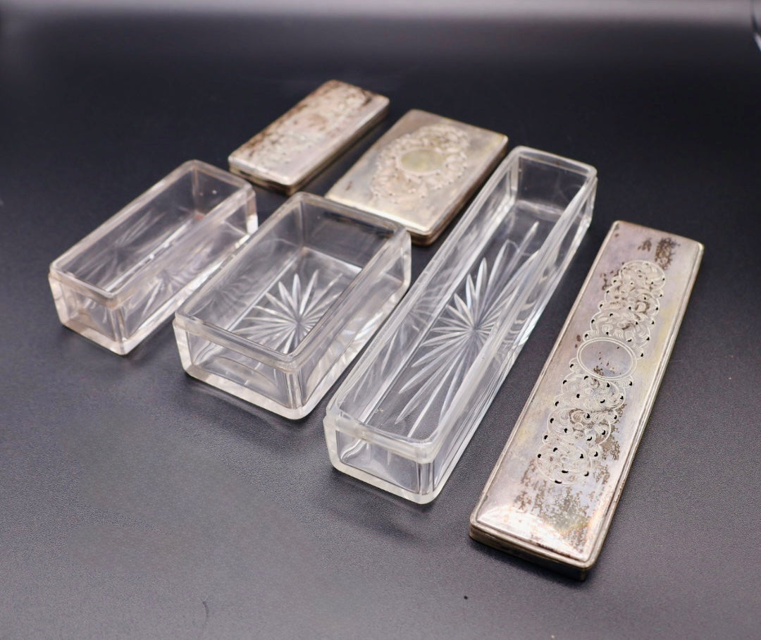 Antique Rosewood Traveling Dressing / Vanity Box with Accessories