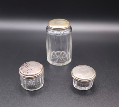 Antique Rosewood Traveling Dressing / Vanity Box with Accessories