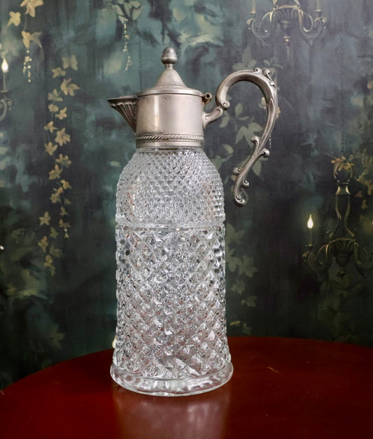 Victorian / Edwardian Cut Glass Claret Jug
