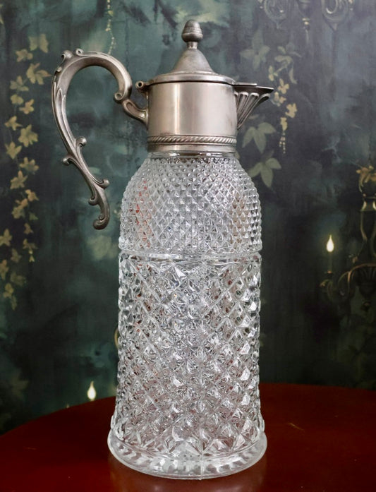Victorian / Edwardian Cut Glass Claret Jug