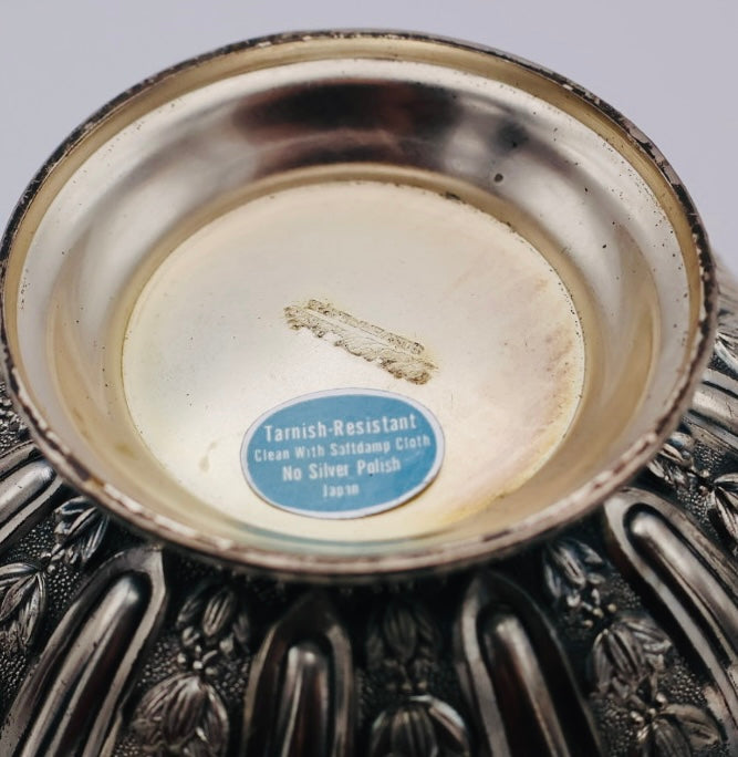 Vintage Silverplate Ornate Pedestal Bowl