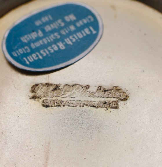 Vintage Silverplate Ornate Pedestal Bowl