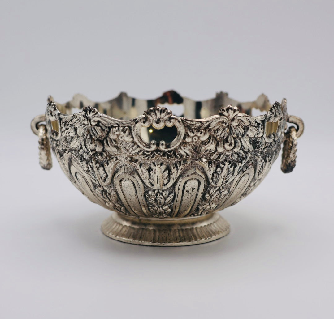 Vintage Silverplate Ornate Pedestal Bowl
