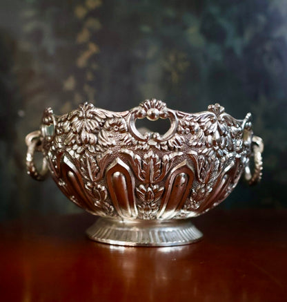 Vintage Silverplate Ornate Pedestal Bowl
