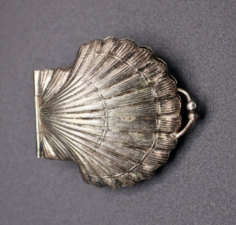 Antique Scallop Shell Rosary Case with Cross of Saint James (c. 1890–1920)