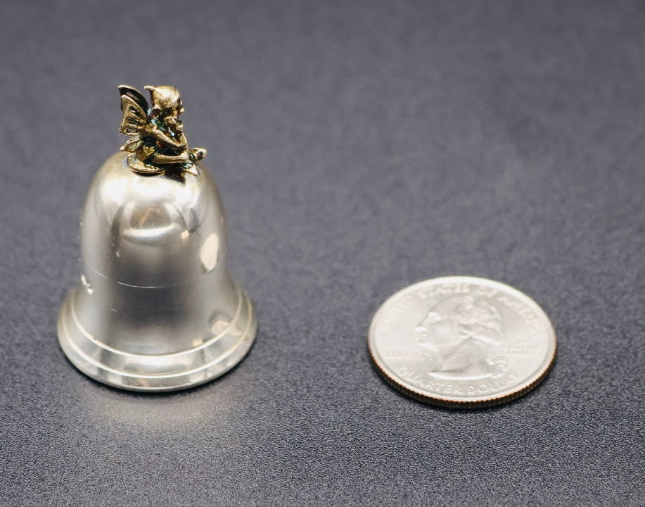 Douglas Pell Sterling Silver Tooth Fairy Container with Original Box & Paper