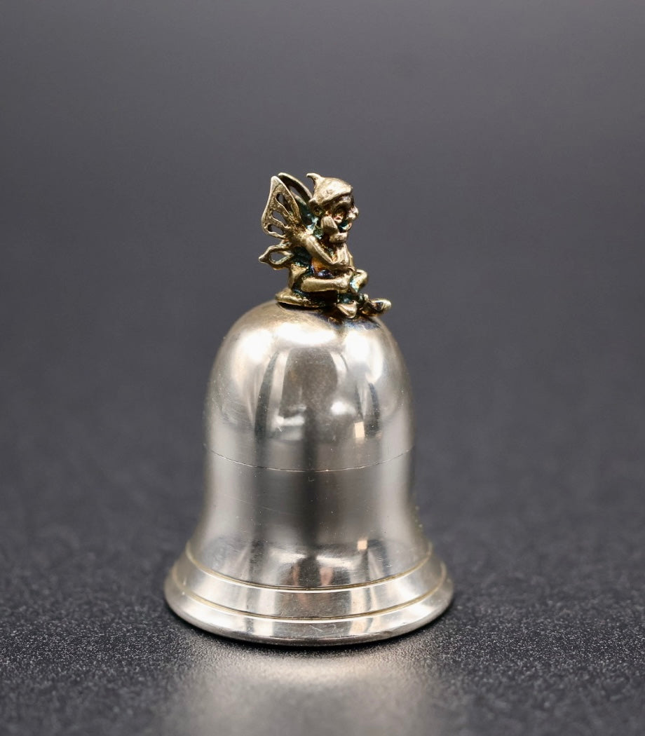 Douglas Pell Sterling Silver Tooth Fairy Container with Original Box & Paper