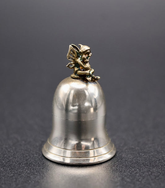 Douglas Pell Sterling Silver Tooth Fairy Container with Original Box & Paper