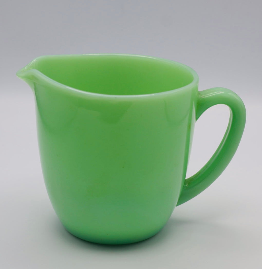 Vintage Fire-King Jadeite Creamer or Small Pitcher