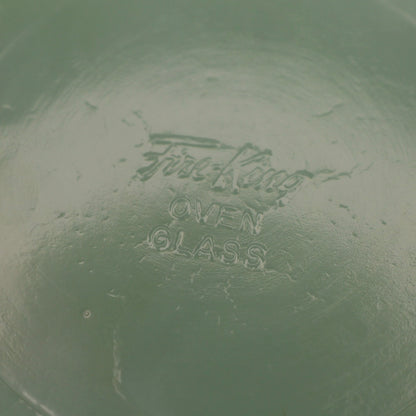 Vintage Fire-King Jadeite 3-Footed Scalloped Bulb Bowl