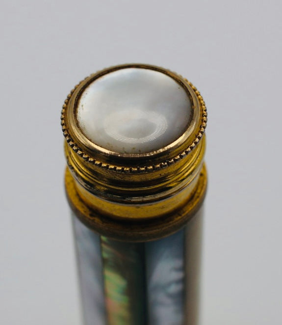 Antique French Mother of Pearl Perfume Bottle