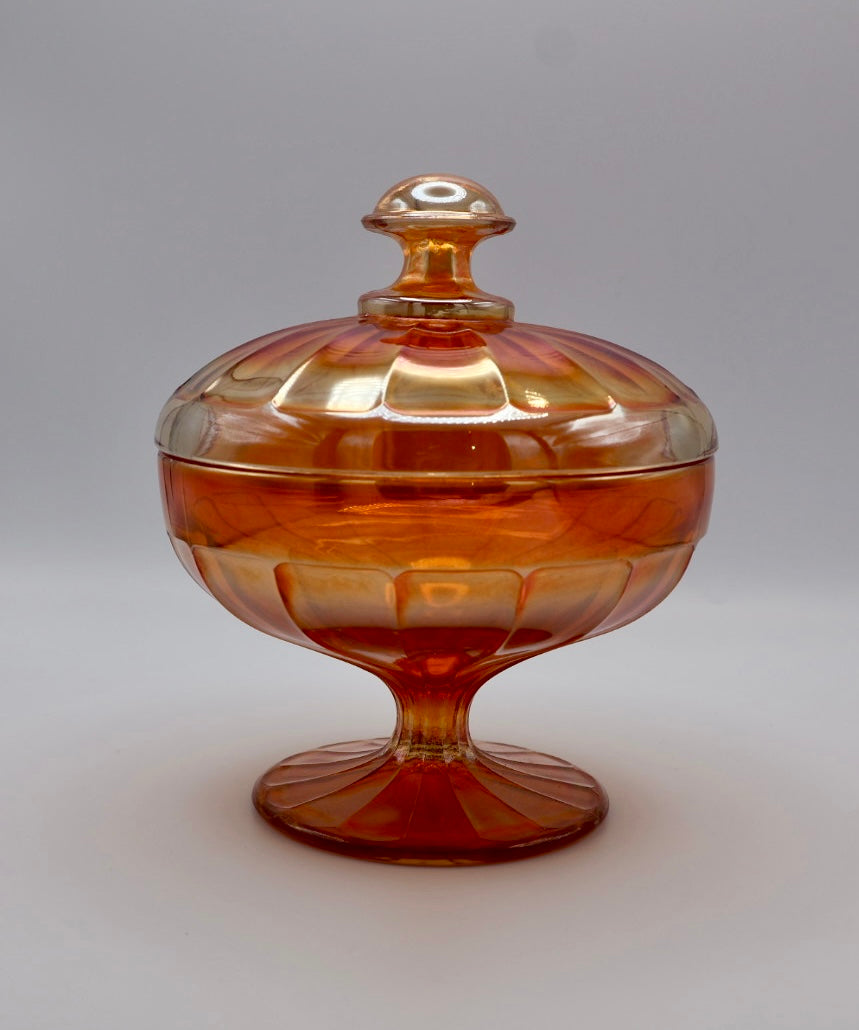 Fenton Grecian Gold Covered Candy Dish