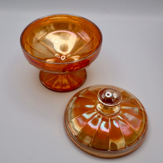 Fenton Grecian Gold Covered Candy Dish