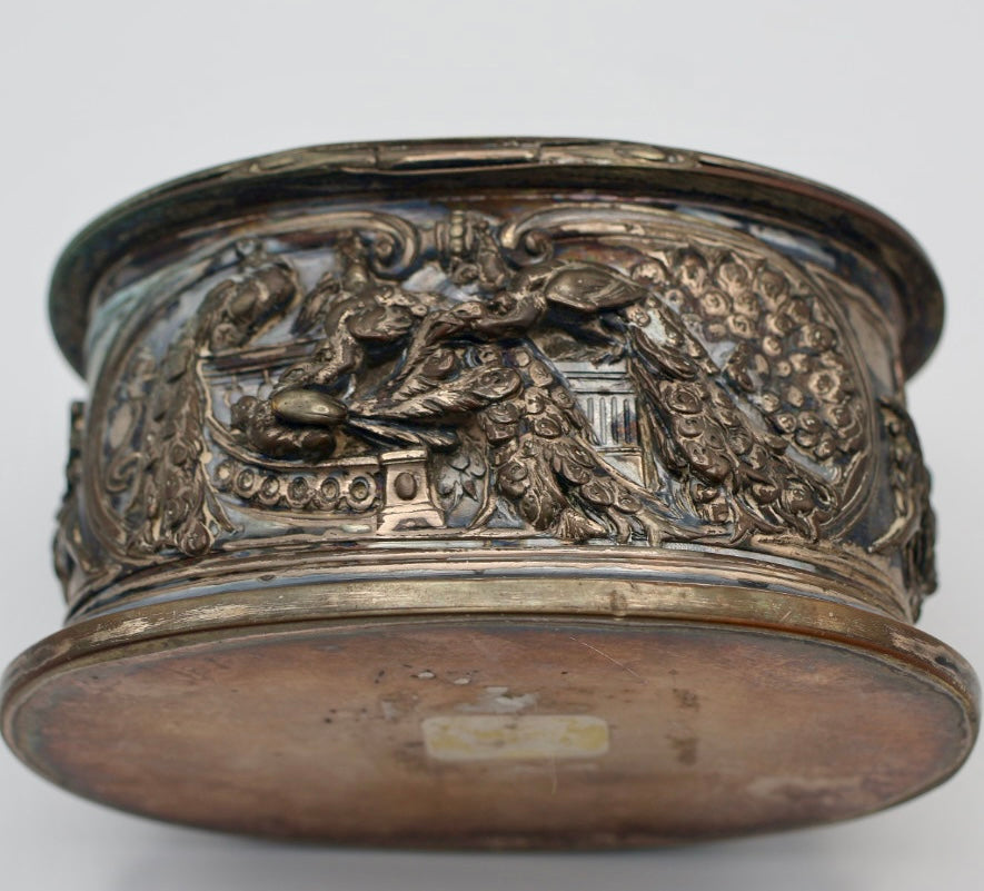 French Belle Époque Oudry Éditeur Wildlife Trinket Box c. 1880–1900