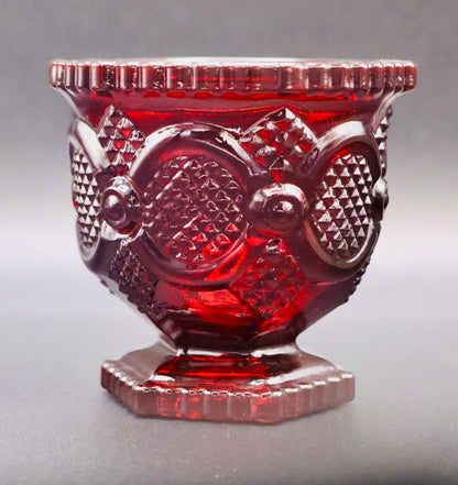 Vintage Avon 1876 Cape Cod Ruby Ret Footed Tumbler