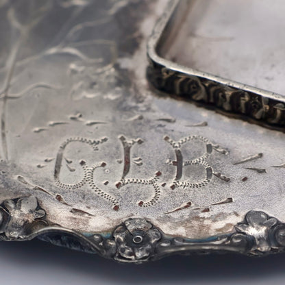 Pairpoint Silverplate Figural Rabbit Desk Tray