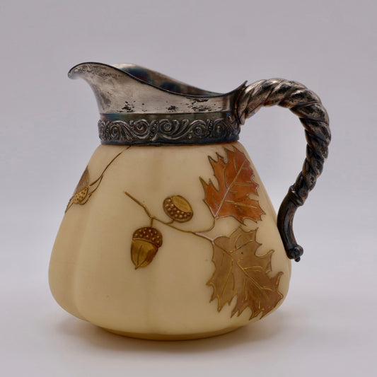 Antique Mount Washington Satin Glass Creamer Smith Brothers c. 1880s