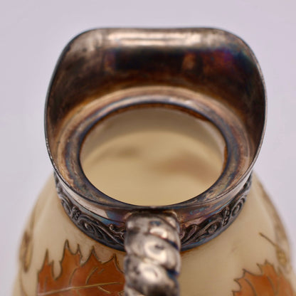 Antique Mount Washington Satin Glass Creamer Smith Brothers c. 1880s