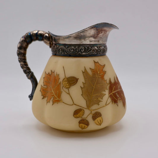 Antique Mount Washington Satin Glass Creamer Smith Brothers c. 1880s