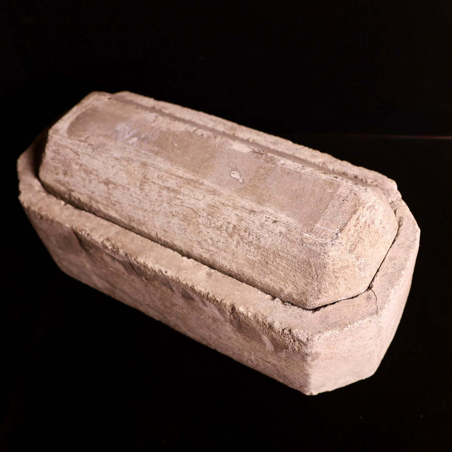 Antique Concrete Coffin Burial Vault Salesman Sample