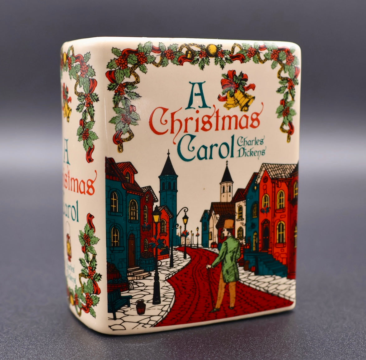 A Christmas Carol Ceramic Book Candle | Cranberry, Balsam & Cinnamon
