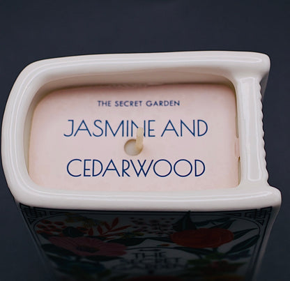 The Secret Garden Ceramic Book Candle | Jasmine & Cedarwood