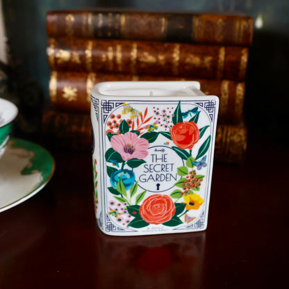 The Secret Garden Ceramic Book Candle | Jasmine & Cedarwood