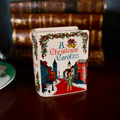A Christmas Carol Ceramic Book Candle | Cranberry, Balsam & Cinnamon