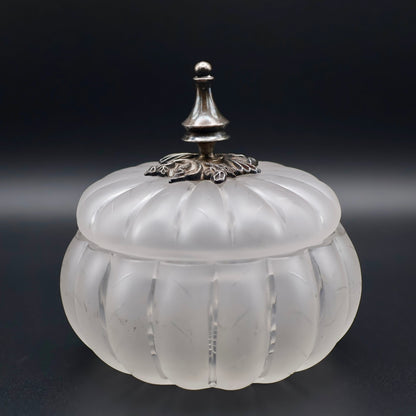 Victorian Figural Pumpkin Glass Pickle Castor c. 1880–1900