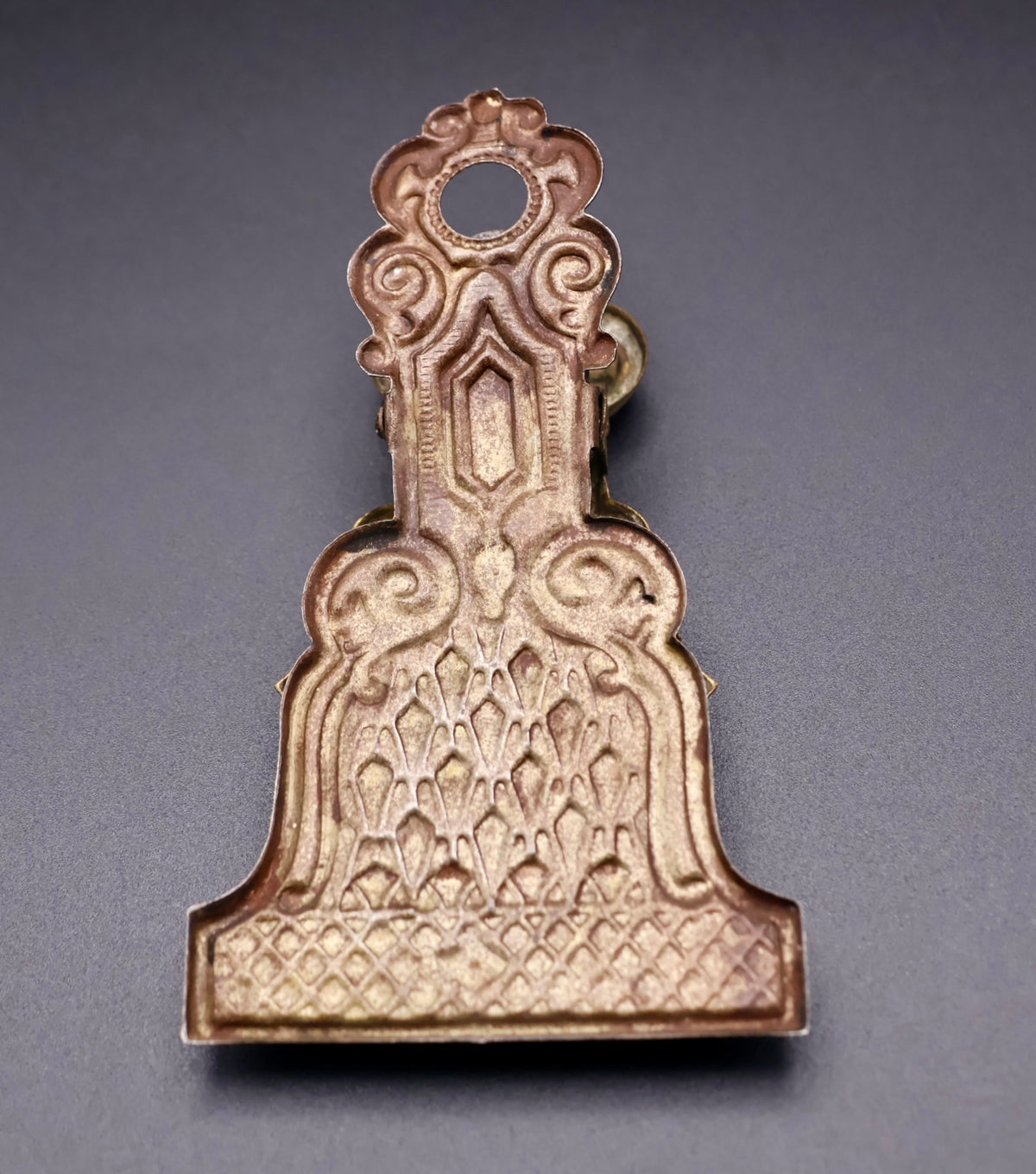 Victorian A1 Pressed Brass Letter Clip c. 1890