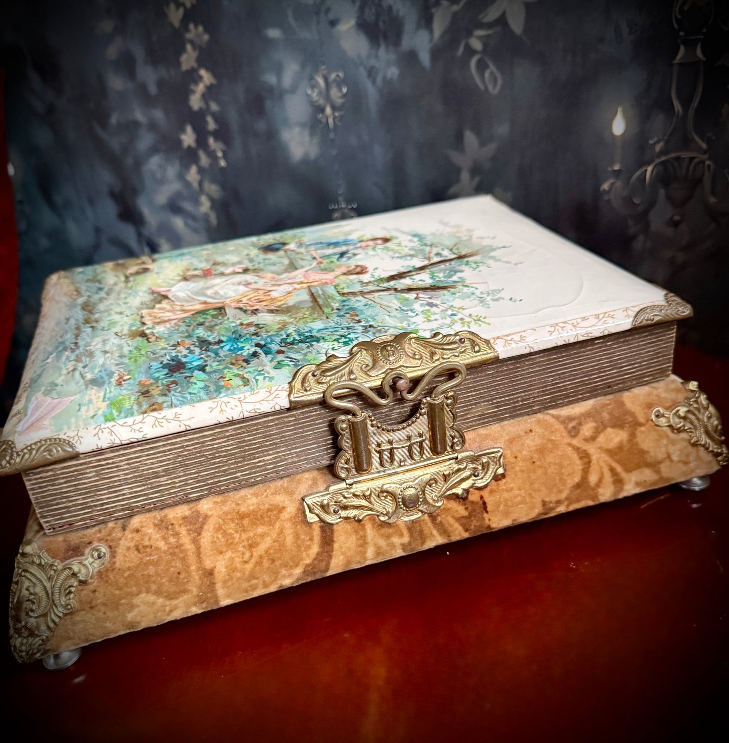 Antique Victorian Celluloid Music Box (c. 1890's)