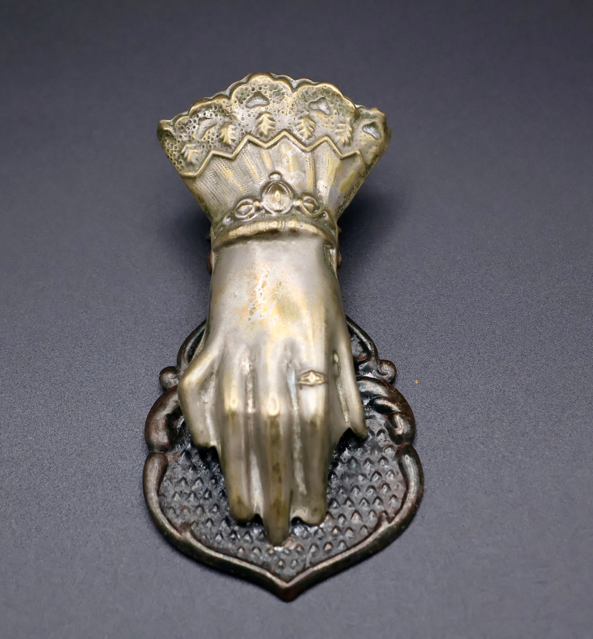 Victorian Figural Hand Letter Clip c. 1870–1880