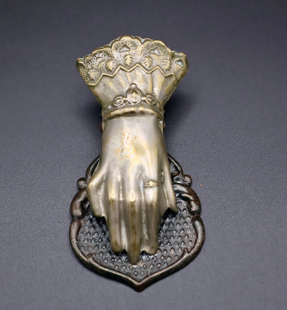 Victorian Figural Hand Letter Clip c. 1870–1880