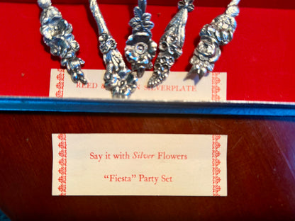 Reed & Barton Harlequin Fiesta Five Piece Serving Set