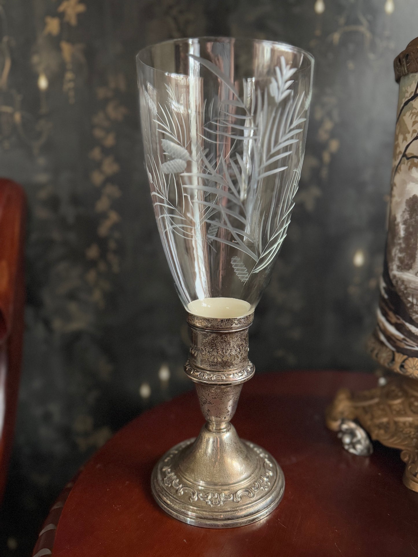 Gorham Weighted Silver Hurricane Candle Holder