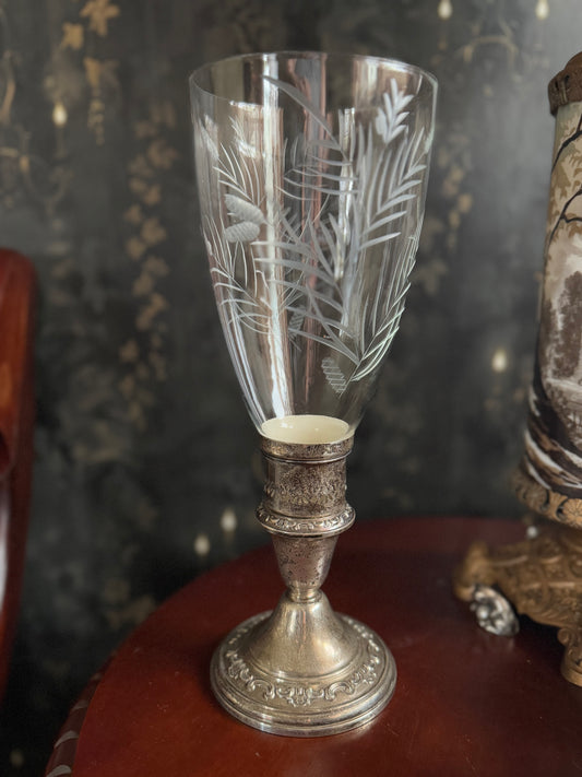 Gorham Weighted Silver Hurricane Candle Holder