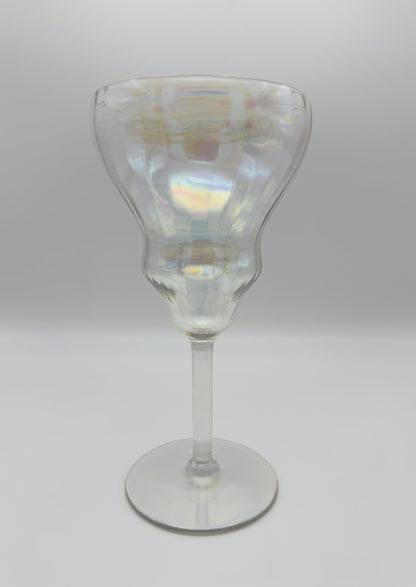 Fostoria Mother of Pearl Iridescent Water Goblets (Set of 2)