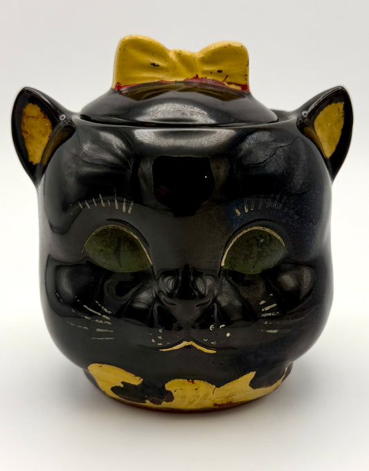 Shafford Japan Black Cat Cookie Jar