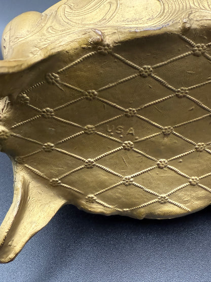 Antique Art Nouveau Jewelry Casket Marked “U.S.A."