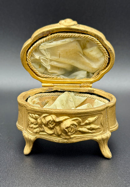 Antique B&W Heart Jewelry Casket (No. 115) c.1900