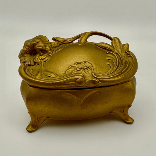 Jennings Brothers Art Nouveau Gilt Jewelry Casket (c.1905–1915)