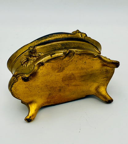 Antique Art Nouveau Gilt Jewelry Casket