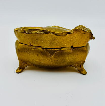 Jennings Brothers Art Nouveau Gilt Jewelry Casket (c.1905–1915)
