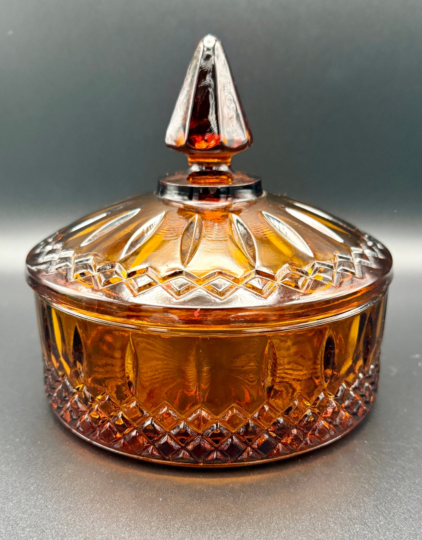 Indiana Glass Amber Candy Dish