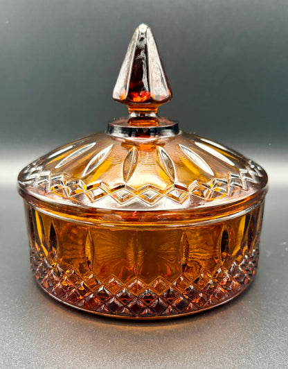 Indiana Glass Amber Candy Dish