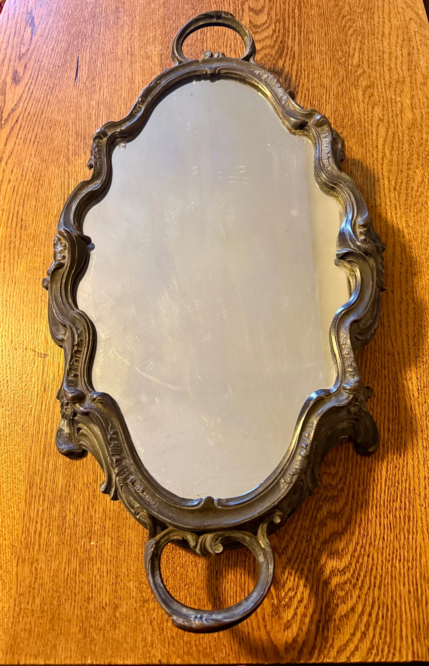 French Louis XV Rococo Revival Mirrored Tray
