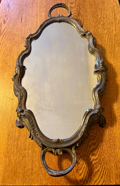 French Louis XV Rococo Revival Mirrored Tray