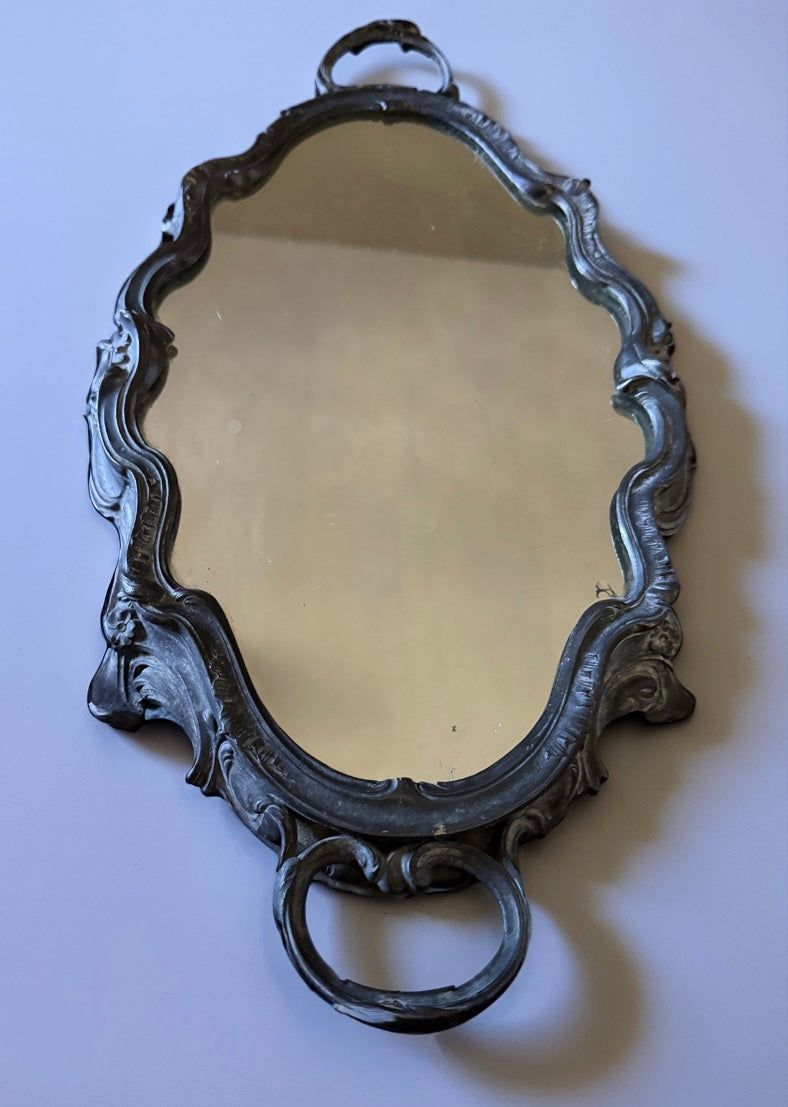 French Louis XV Rococo Revival Mirrored Tray